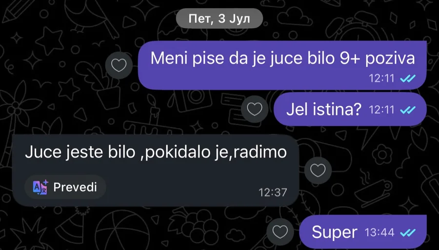 Poruka klijenta, zavese i komarnici, Srbija, provera panela